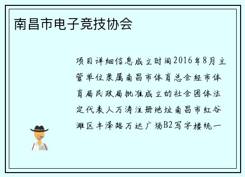 南昌市电子竞技协会